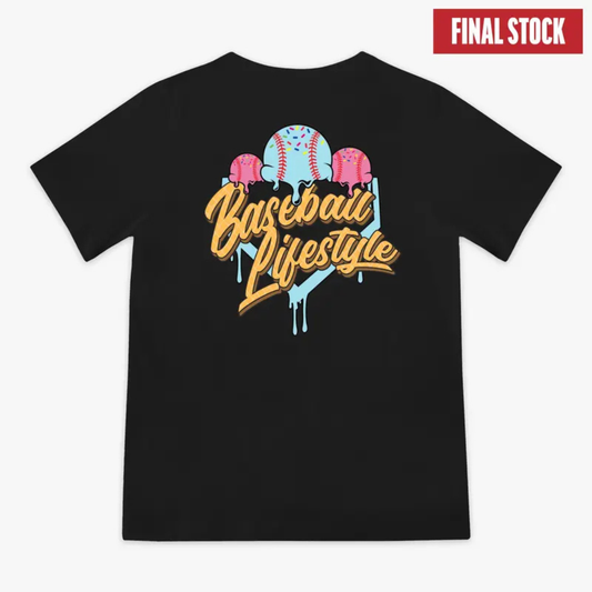 Ice Cream Baseball Lifestyle Tee – "Cotton Candy" Edition Graphic Shirt