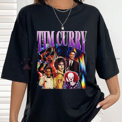 Vintage Tim Curry Retro 90s Graphic T-Shirt - Iconic Actor Homage Bootleg Tee