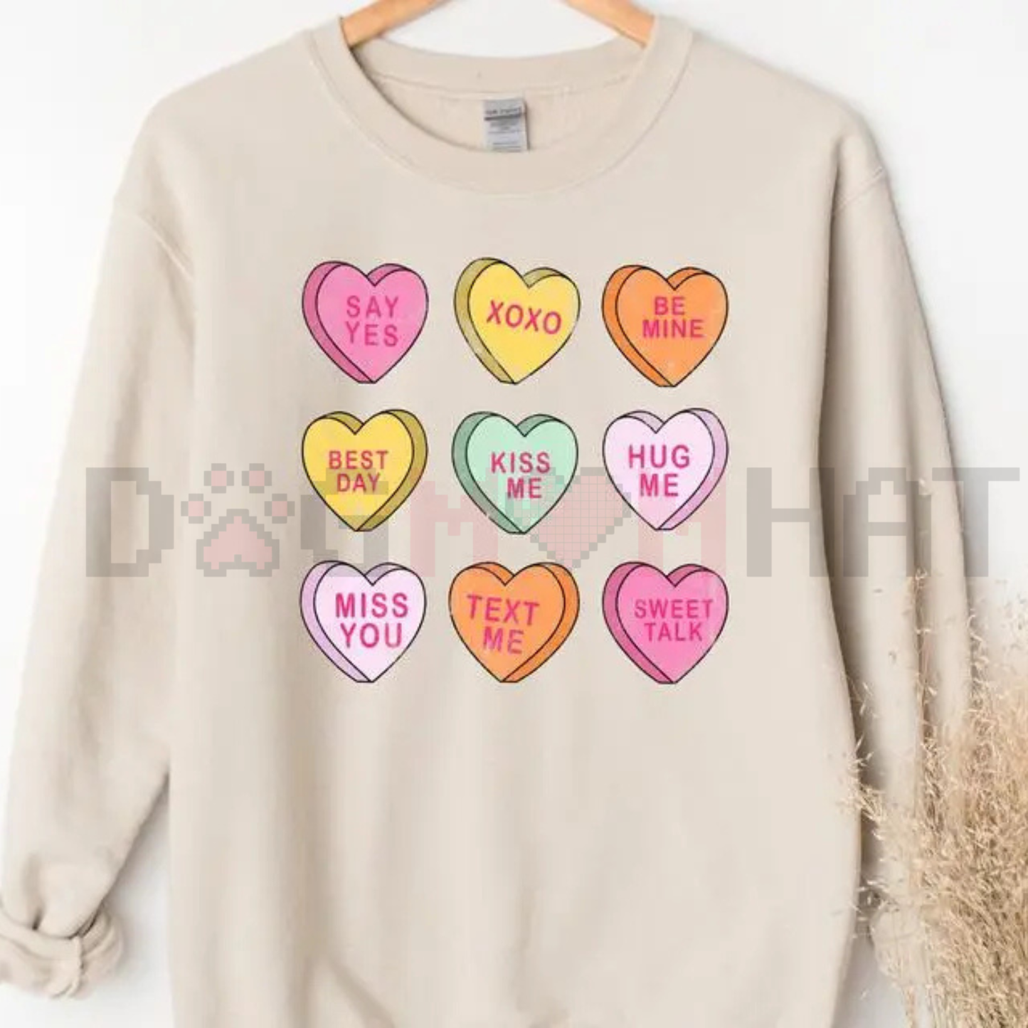 Valentine’s Day Conversation Hearts Sweatshirt