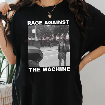 Rage Against The Machine Activist T-Shirt – Polka Dress Woman NYC Protest Tee
