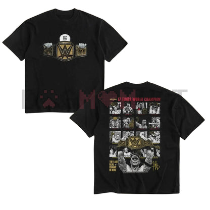 John Cena Never Give Up Statement T-Shirt – 17x Champion WWE Superstar Fan Tee