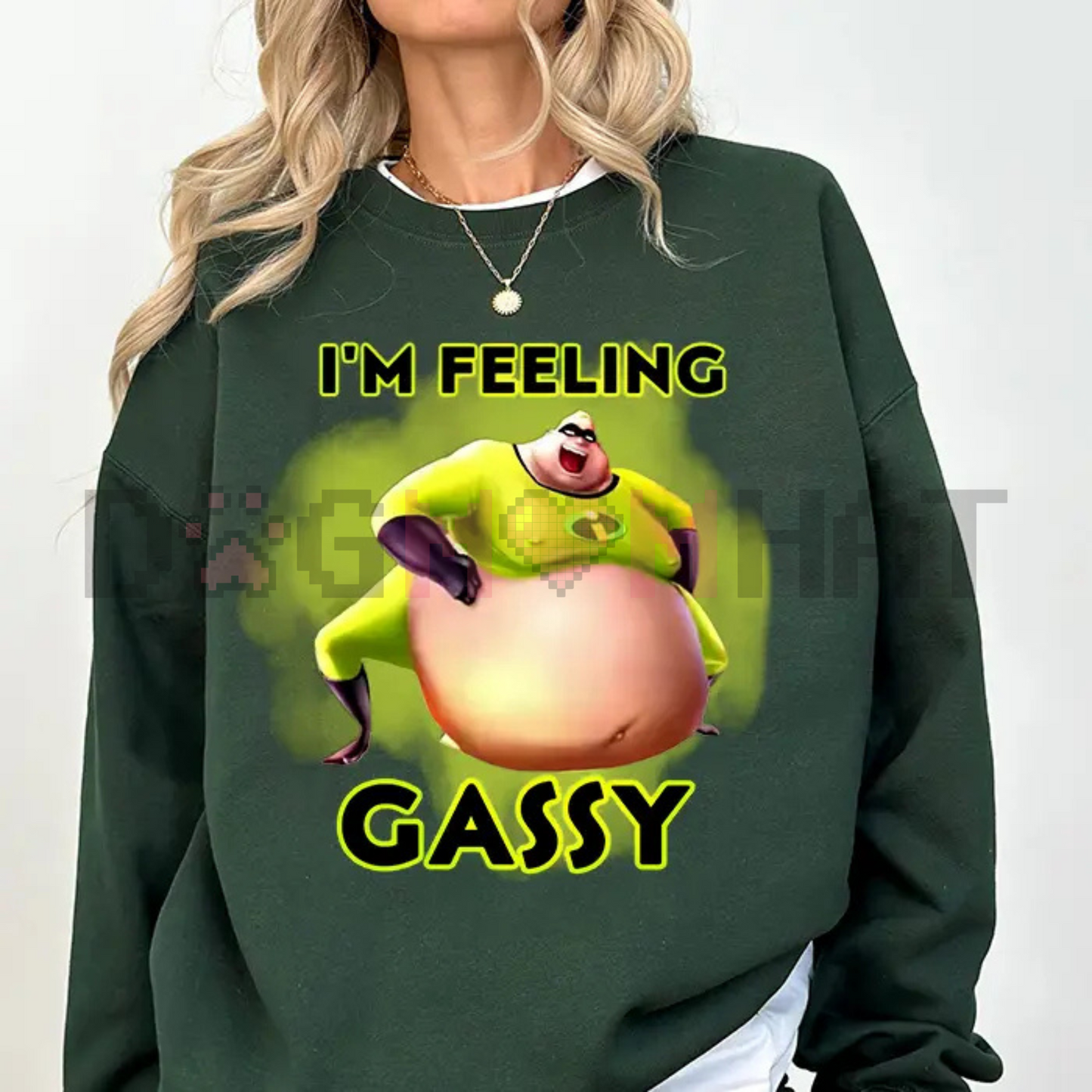 The Incredibles "Gassy" Shirt – Funny Meme Crewneck Graphic Tee