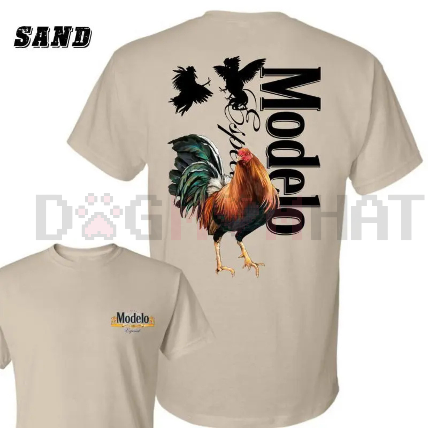 Vintage Style Modelo Rooster T-Shirt – Iconic Mexican Graphic