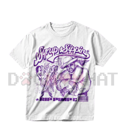LOCALSAINT Pimp C Heavy Cotton Graphic Shirt - Houston Texas Cowboy Streetwear