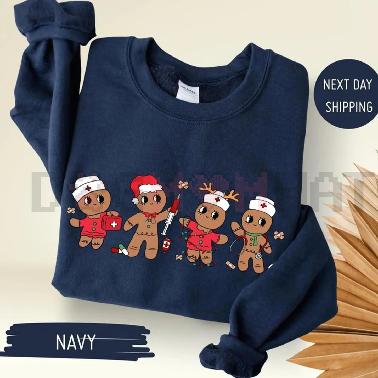 Gingerbread Christmas Nurse Sweatshirt