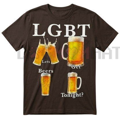 Lets Get Beer Tonight Funny Acronym T-Shirt