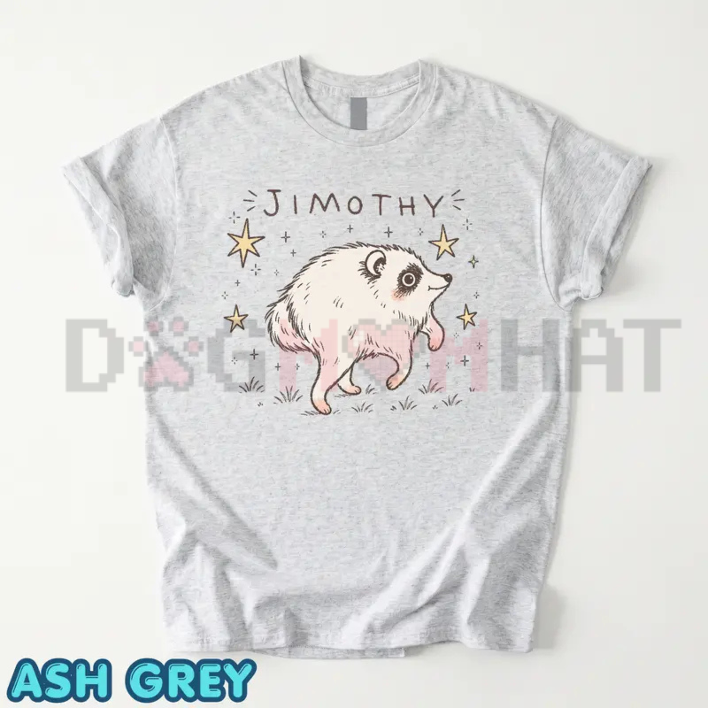 Seattle Viral Trash Panda Graphic Tee - Cute Short King Jimothy Raccoon Shirt