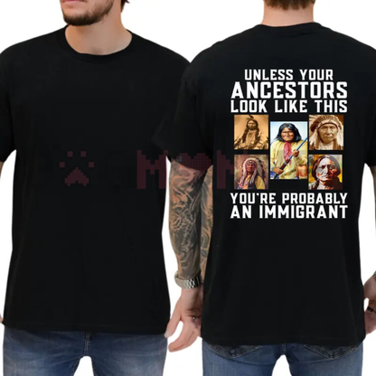 Native Heritage Ancestral Sovereignty Graphic Tee - Indigenous Rights Equality Cotton Shirt