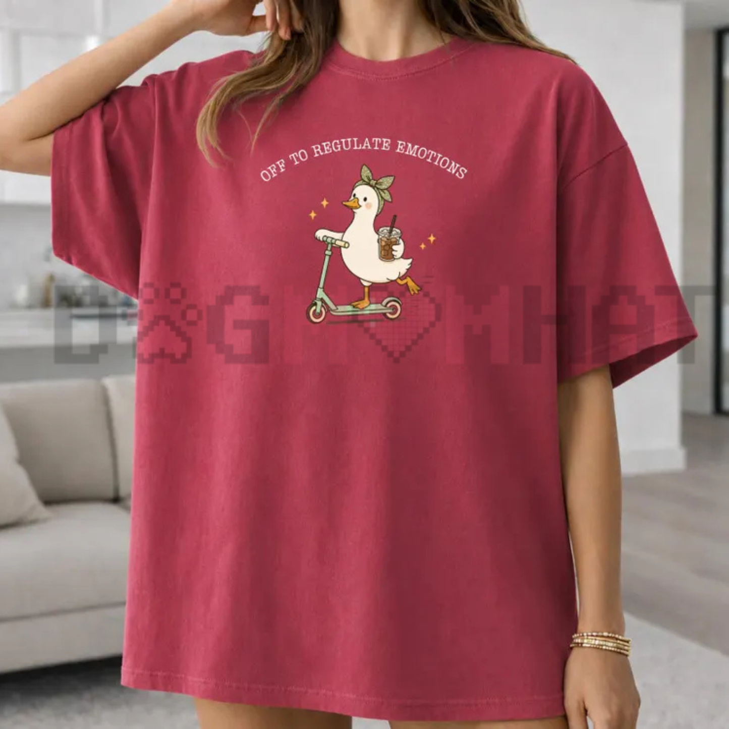 Silly Goose Therapist "Off To Regulate Emotions" Comfort Colors® T-Shirt - Mental Health Counselor Gift