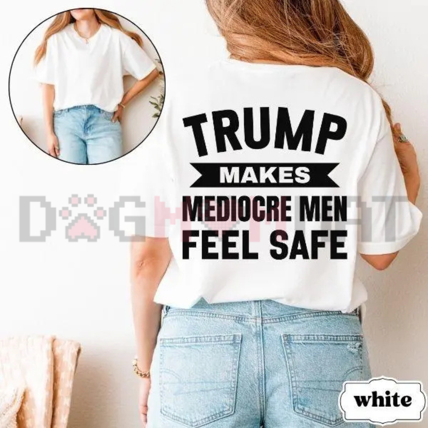 Progressive Satire Back Print Graphic Tee - Funny Political Commentary Pure Cotton Unisex Casual Shirt