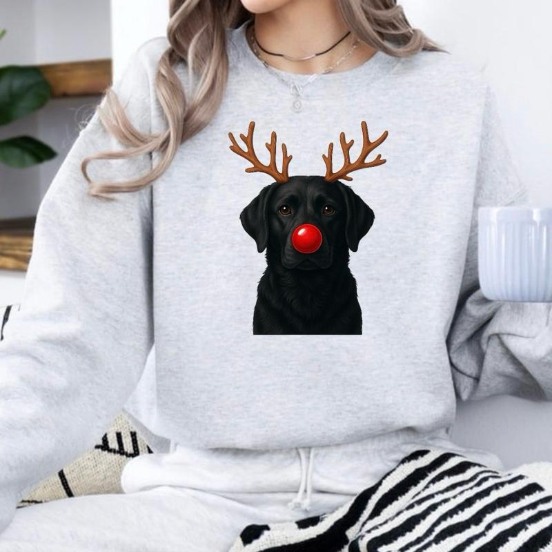 Christmas Reindeer Dog Sweatshirt – Unisex Festive Pet Graphic Pullover