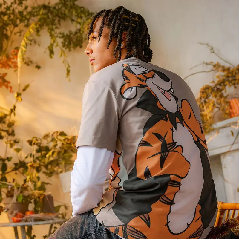 Disney Store Winnie the Pooh and Tigger Halloween Double-Sided T-Shirt for Adults - Exclusive