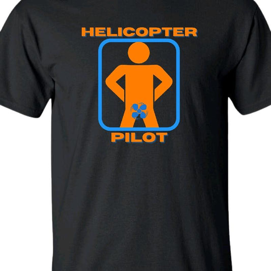 Helicopter Pilot T-Shirt – Funny Aviation Tee for Men, Great Gift for Pilots & Flight Enthusiasts