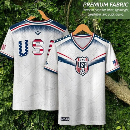 Men's USA 2026 V-Neck Soccer Fan Jersey