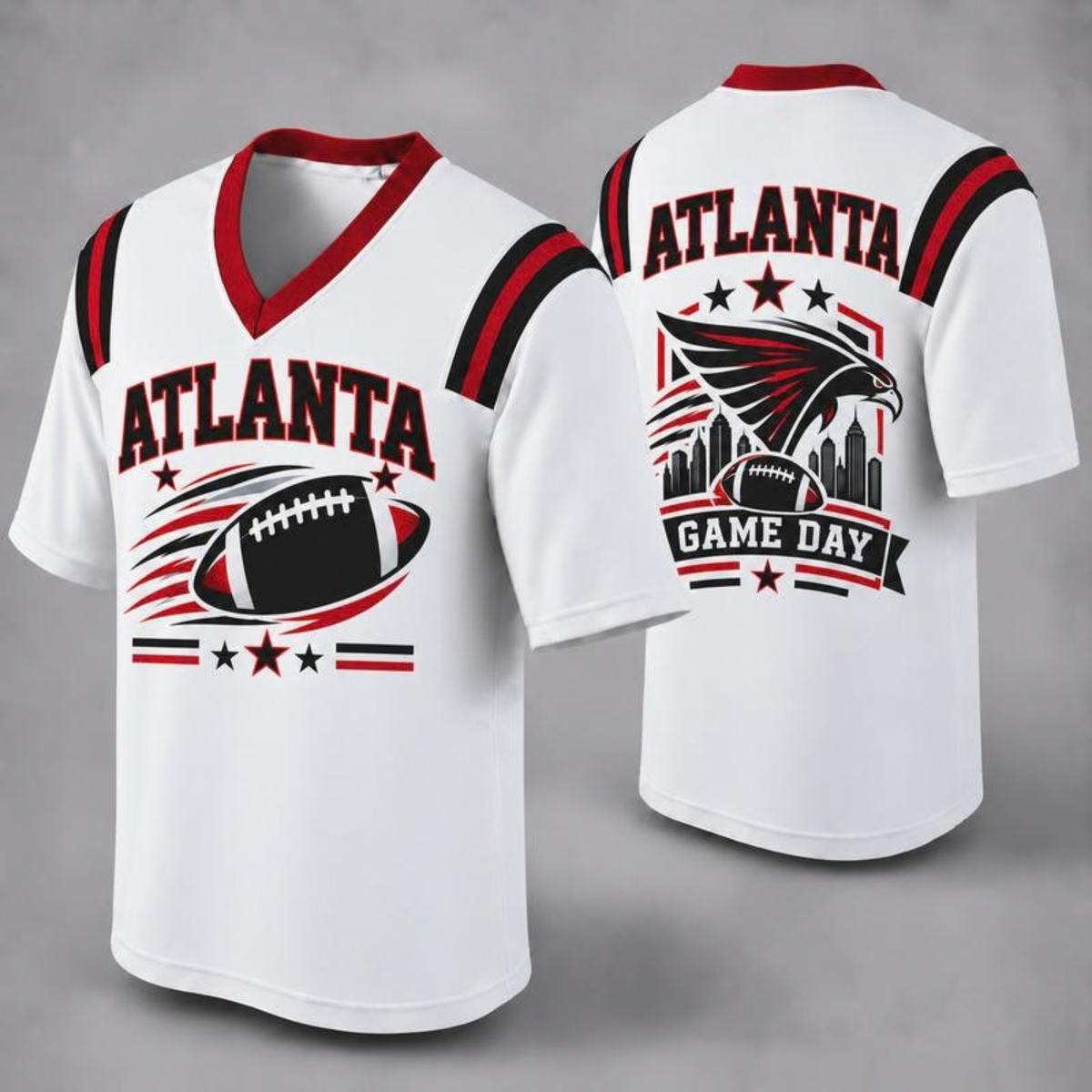 "32 City Football Fan Jersey Style" Athletic Graphic T-Shirt