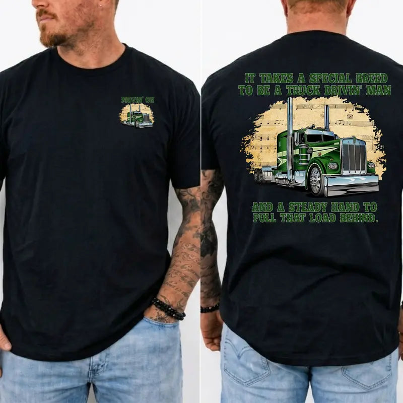 "Movin' On" 1970s Vintage Trucker Tee