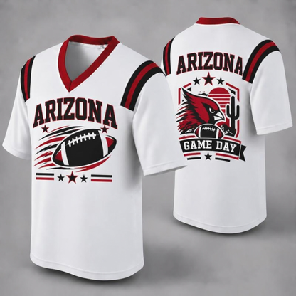 "32 City Football Fan Jersey Style" Athletic Graphic T-Shirt