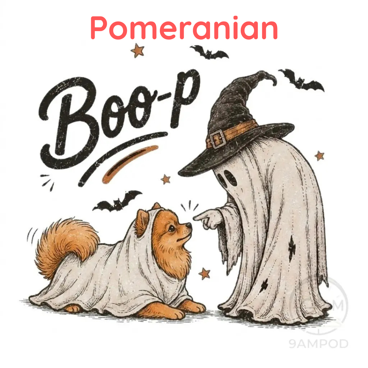Funny Halloween Dog Mom Shirt - Boo-p Ghost Dog Comfort Colors® T-Shirt