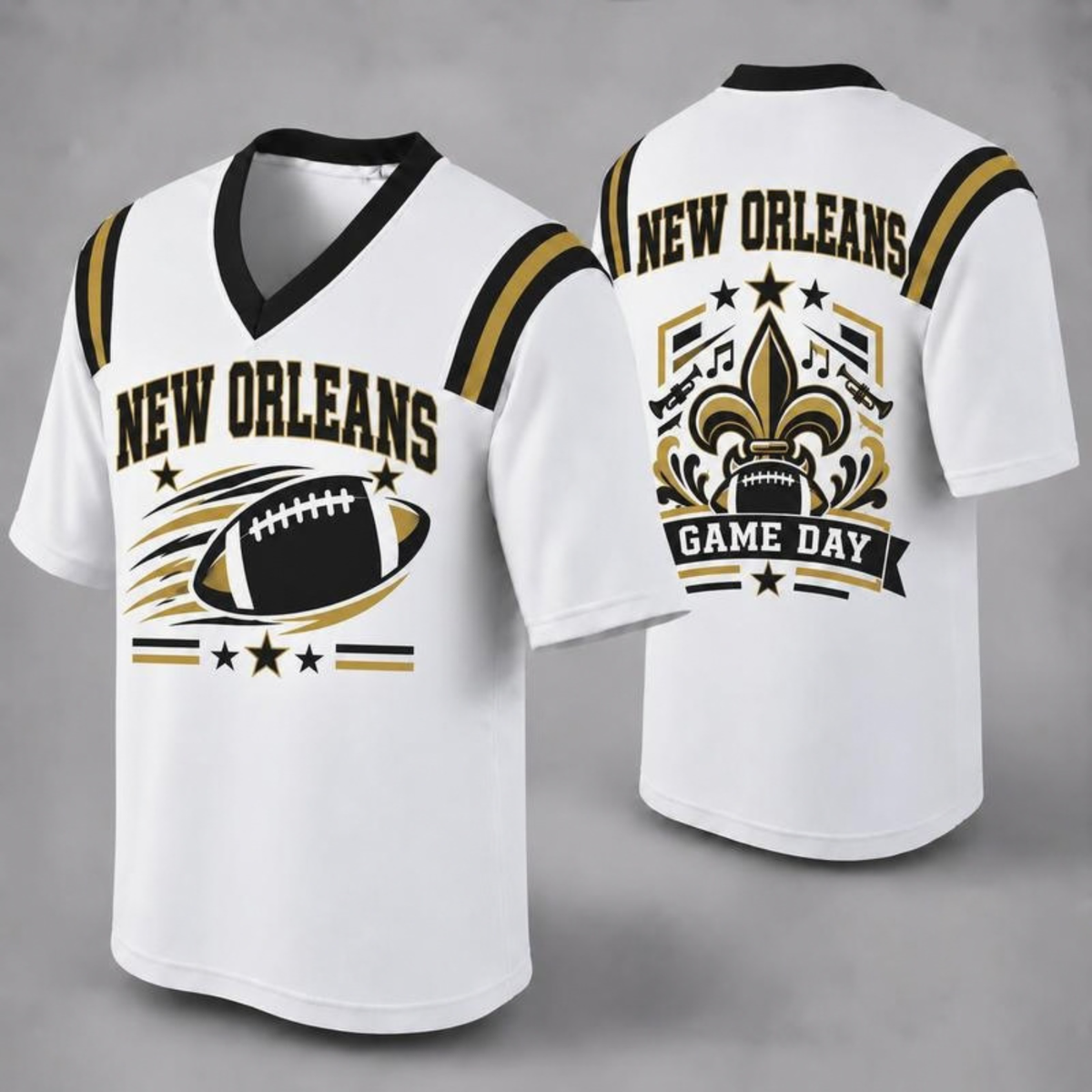 "32 City Football Fan Jersey Style" Athletic Graphic T-Shirt