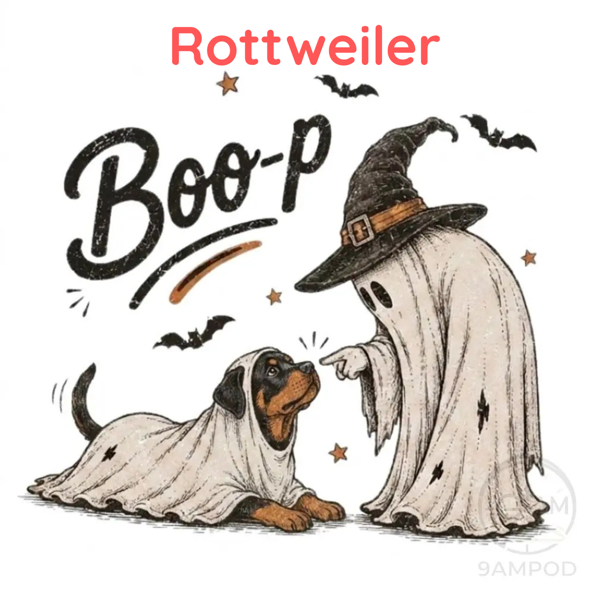 Funny Halloween Dog Mom Shirt - Boo-p Ghost Dog Comfort Colors® T-Shirt