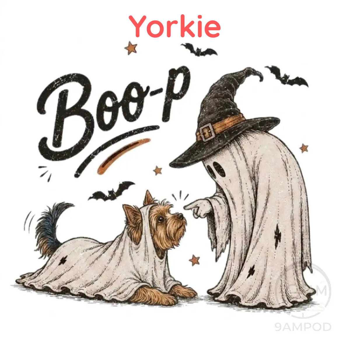 Funny Halloween Dog Mom Shirt - Boo-p Ghost Dog Comfort Colors® T-Shirt