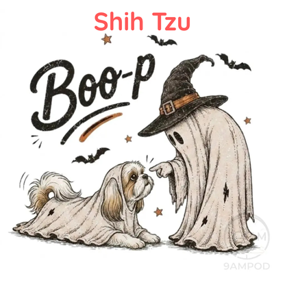 Funny Halloween Dog Mom Shirt - Boo-p Ghost Dog Comfort Colors® T-Shirt
