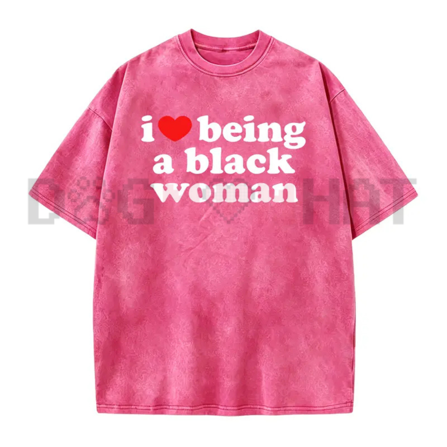 Unapologetic Melanin Magic Vintage Washed Tee - I Love Being A Black Woman Graphic Oversized Cotton Shirt