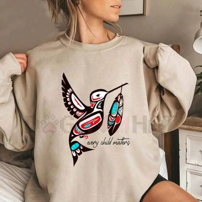 Hunting Season Sweatshirt – Preppy Camo Bow Every Child Matters Top