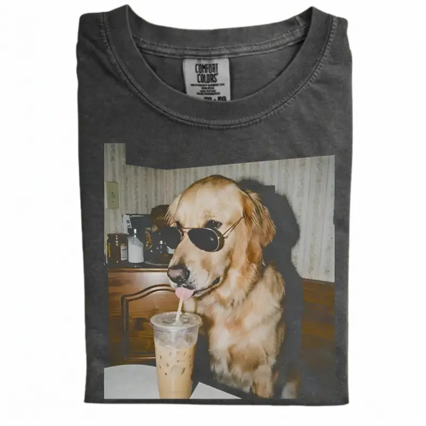 Vintage 90s "Dog Breeds Available" Iced Coffee T-Shirt