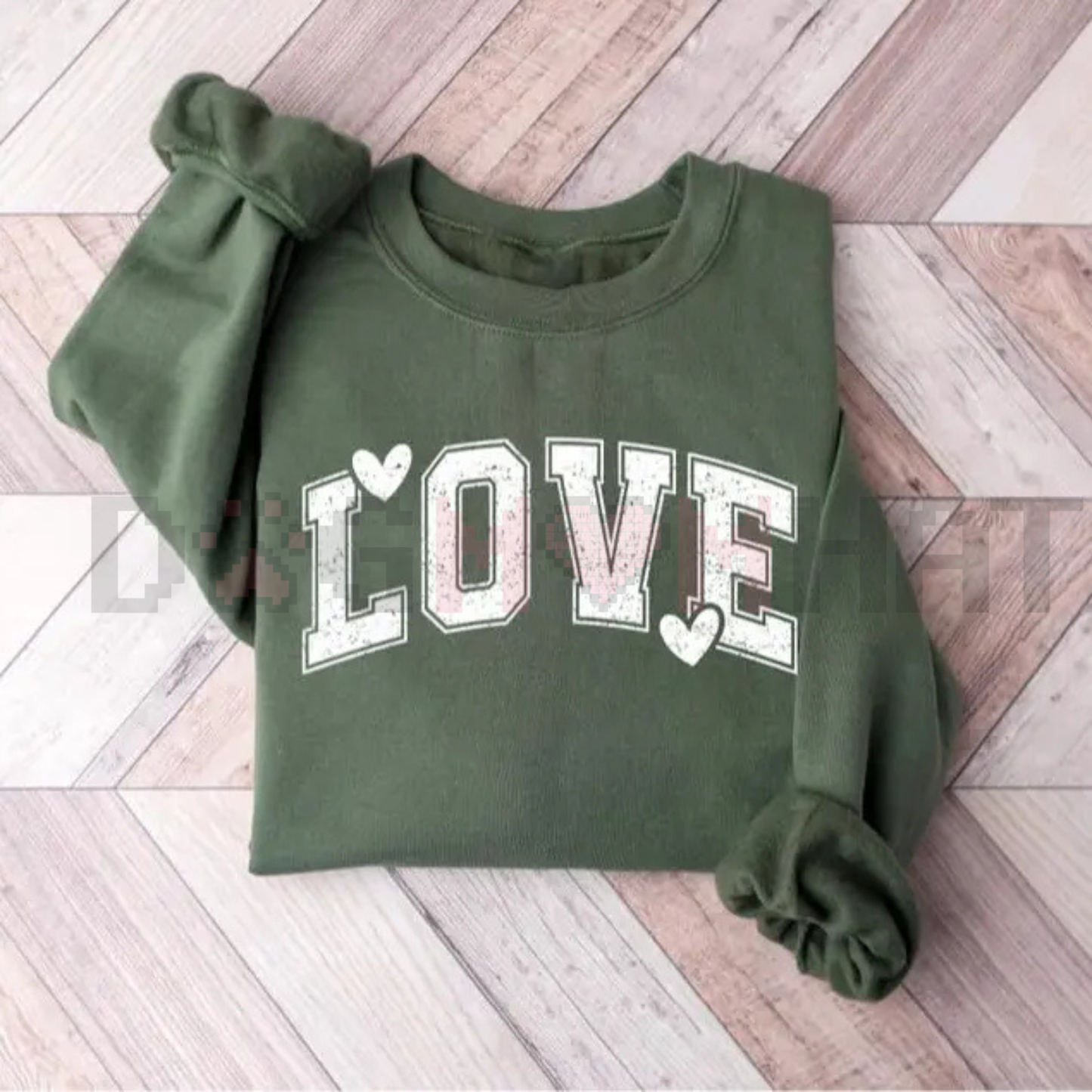 Retro Love Valentines Heart Sweatshirt