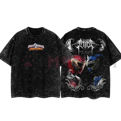 BornOfDarkness Ninja Storm Red vs. Navy Ranger Vintage T-Shirt