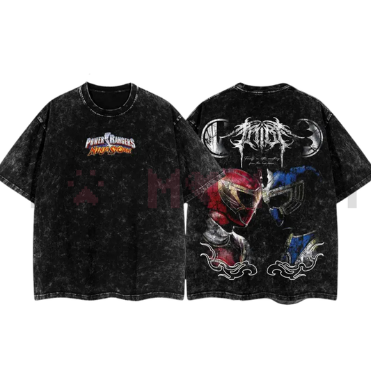 BornOfDarkness Ninja Storm Red vs. Navy Ranger Vintage T-Shirt