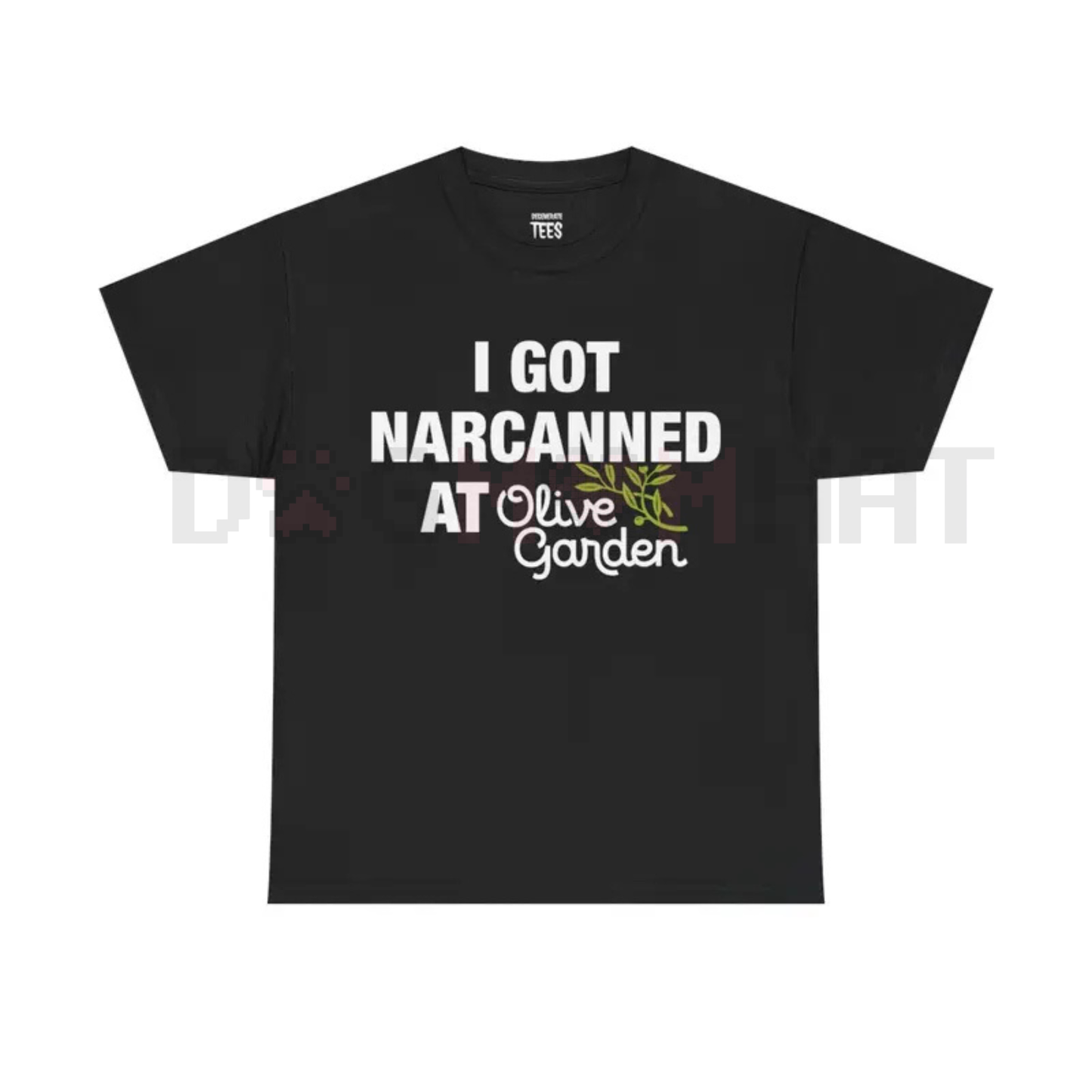"I Got Narcanned At Olive Garden" Funny Cotton Streetwear T-Shirt – Casual Graphic Tee