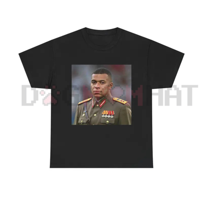 Dictator Mbappe Funny Graphic T-Shirt - Football Fan Satire Meme Tee