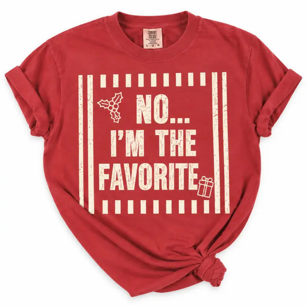 I'm The Favorite One Custom Friends Matching Christmas T-Shirt