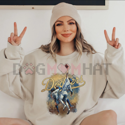 The Catch Dodger Champions 2025 Sweatshirt – Game 7 LA Baseball Vintage Fan Gear