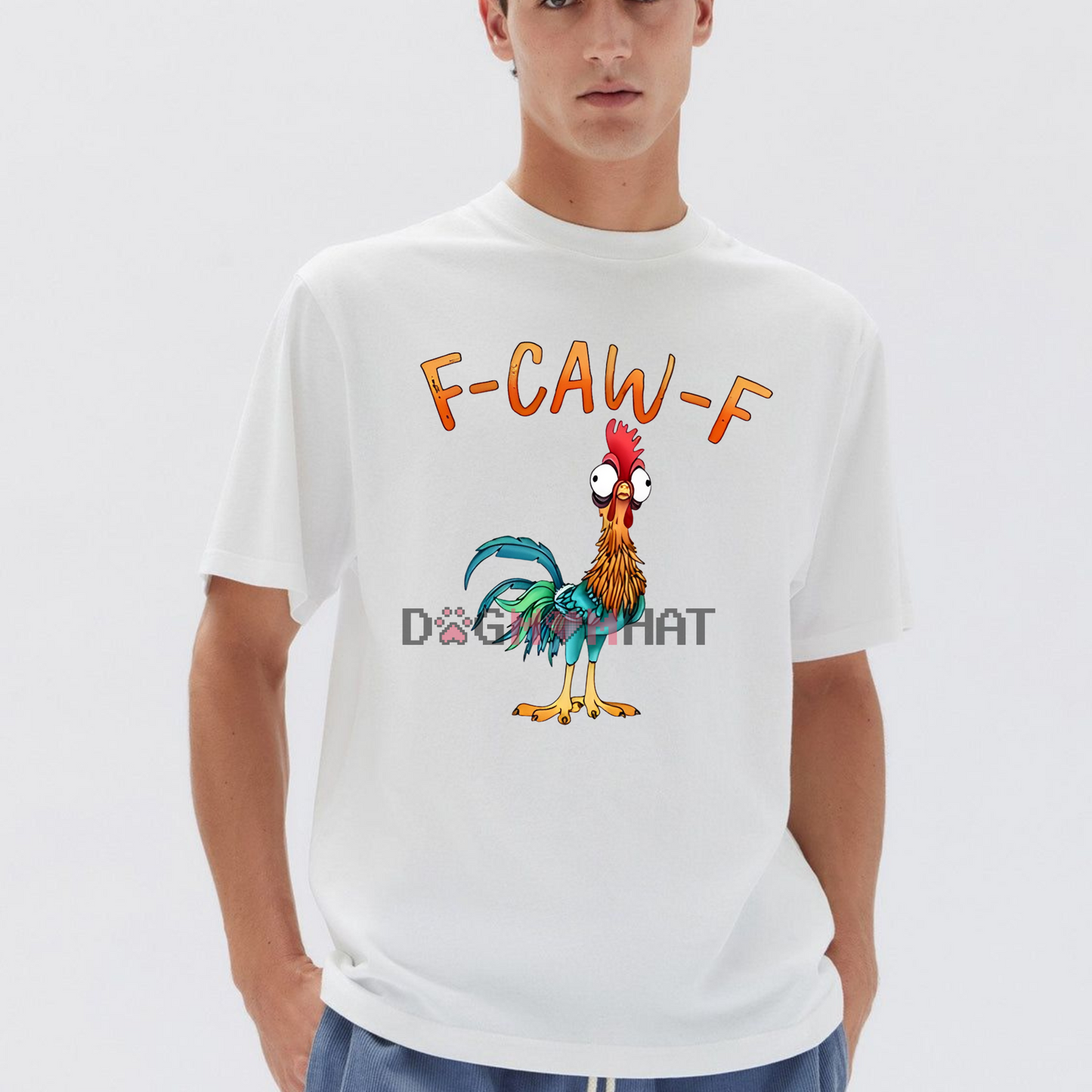 Funny "F-CAW-F" Chicken T-Shirt – Unisex T-Shirt