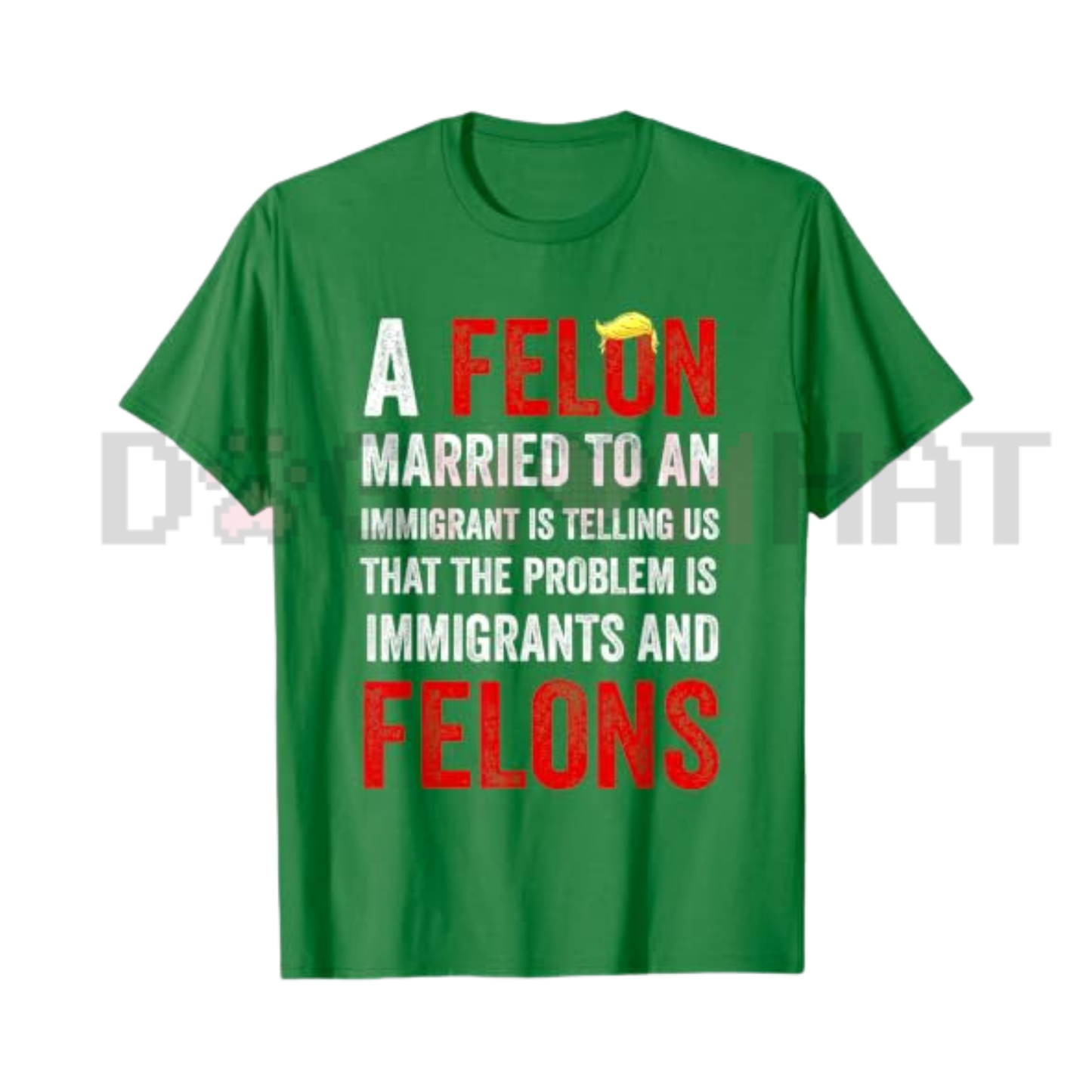 A Felon Married To An Immigrant T-Shirt - Anti-Hypocrisy Meme Tee