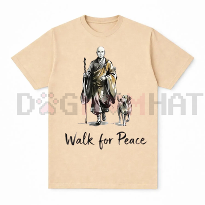 Aesthetic "Walk for Peace" Zen T-Shirt