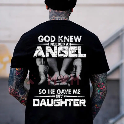 "God Knew I Need An Angel" T-Shirt – Inspirational Christian Faith Tee