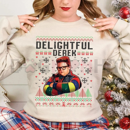 "Delightful Derek" Christmas Sweatshirt