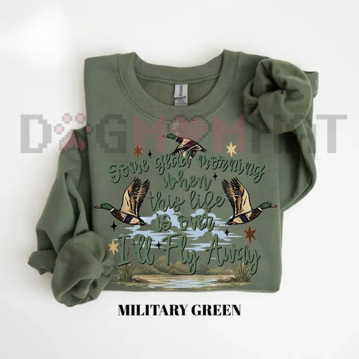 "I'll Fly Away" Christian Faith Sweatshirt – Western Duck Hunting Fleece
