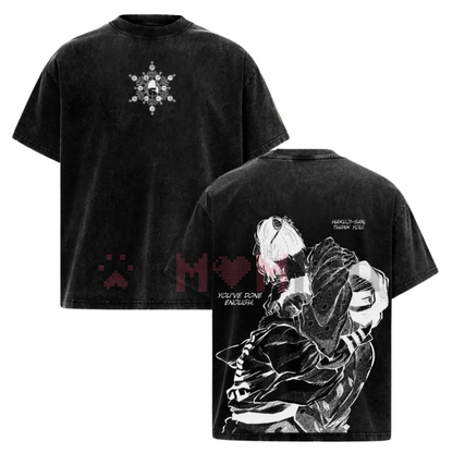 Akaza vs Koyuki Demon Slayer T-Shirt – Washed Anime Tee