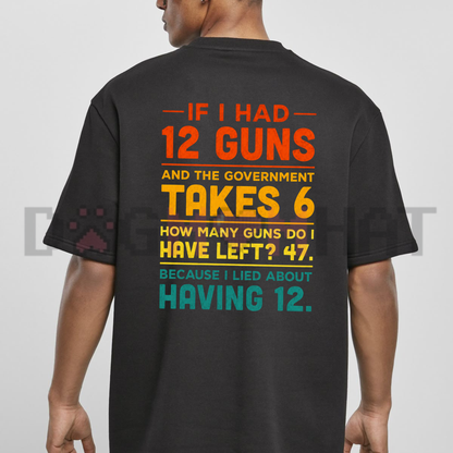 2nd Amendment Math Joke Graphic Tee - Funny Patriotic Gun Humor Soft Cotton Unisex Short Sleeve T-Shirt