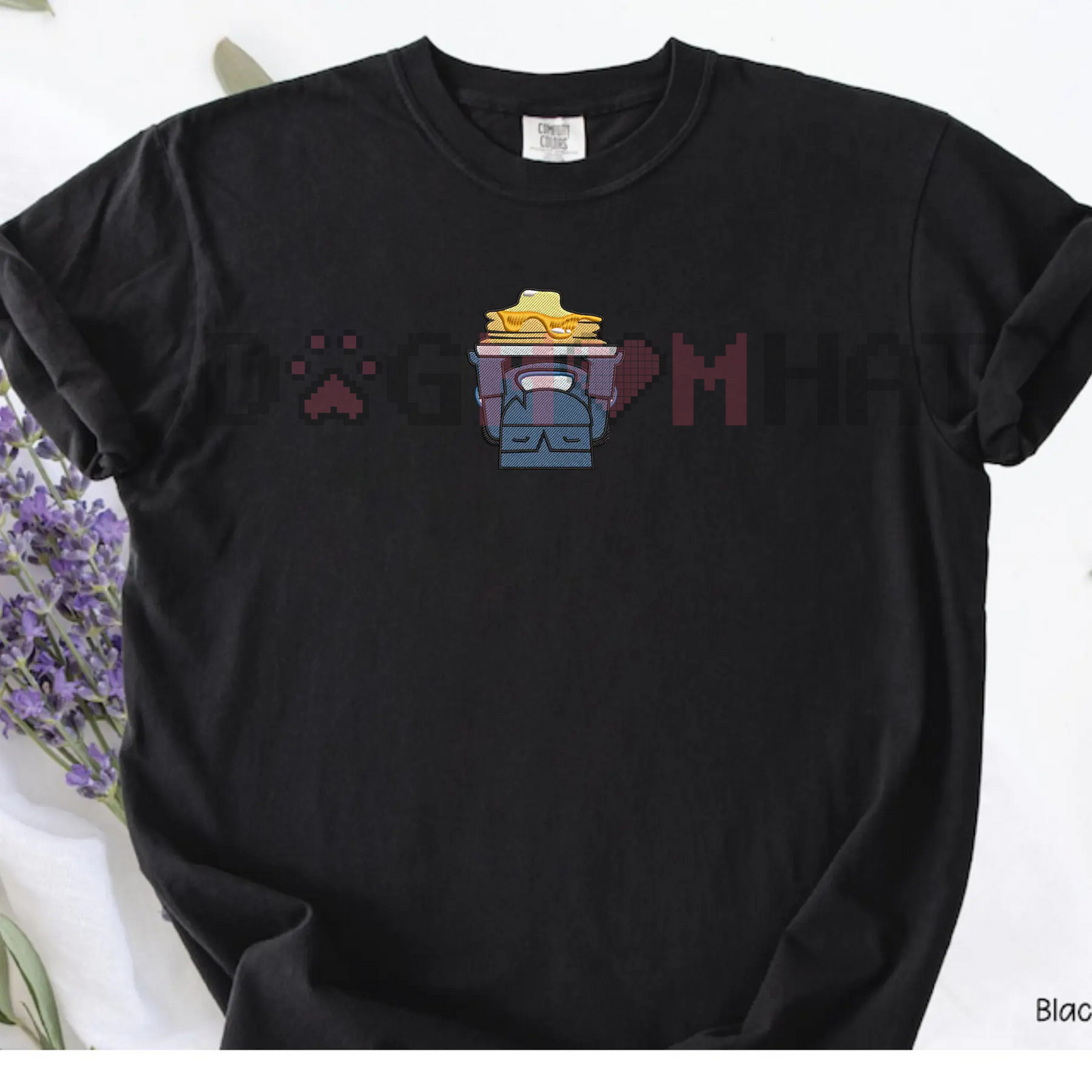 Embroidered Mini Pekka Pancake Shirt – Comfort Colors, Funny Gaming Tee