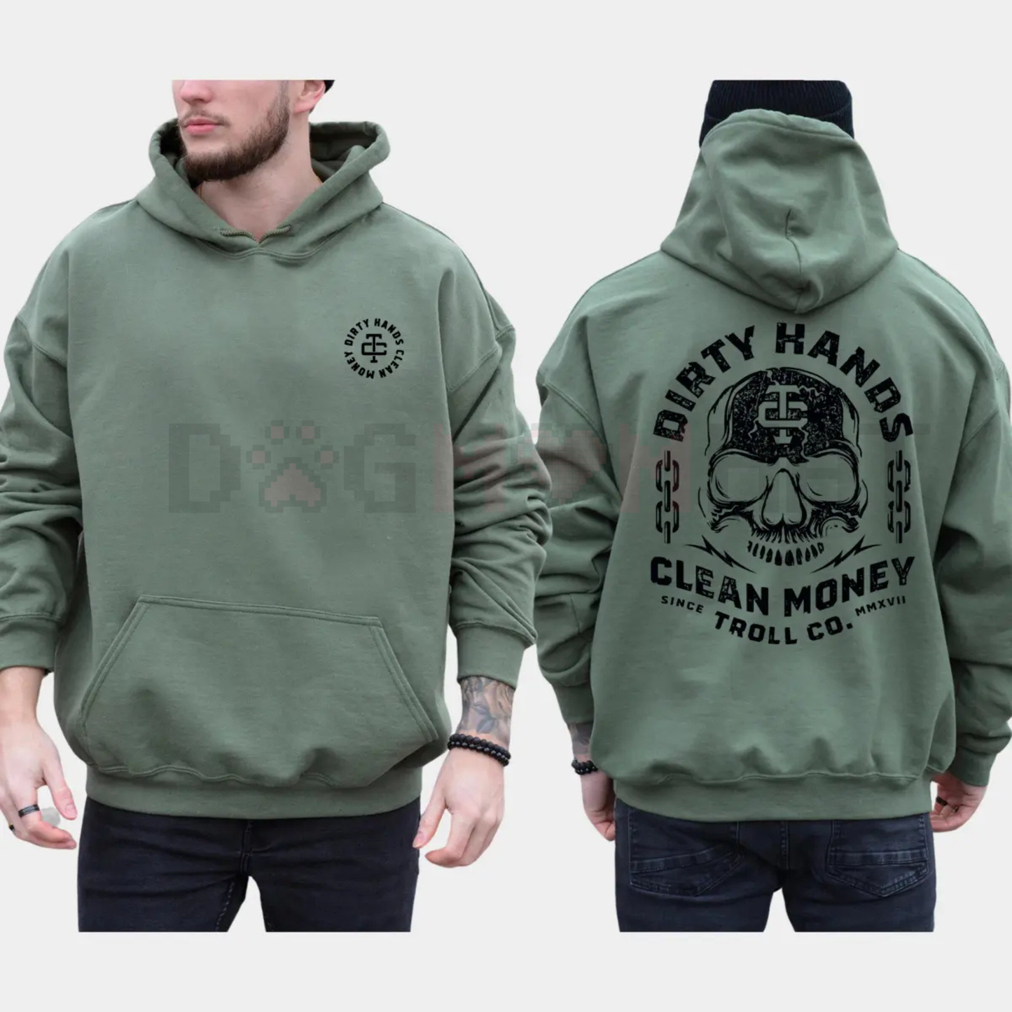 Dirty Hands Clean Money Hoodie – Hard Work Ethic Statement Pullover