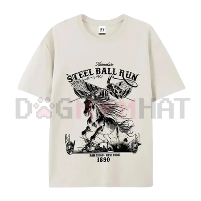 SBR "Steel Ball Run" Horse Racing T-Shirt