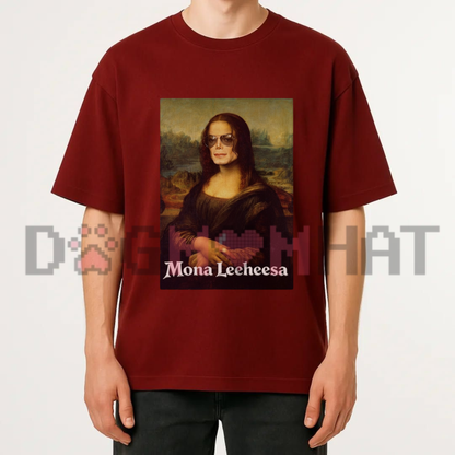 Mona Leehee Mashup Graphic Tee - Funny Art Parody Pop Culture Pure Cotton Unisex T-Shirt