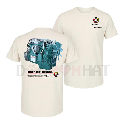 Detroit Diesel Series 60 Engine T-Shirt – Vintage Truck Mechanic Graphic Tee