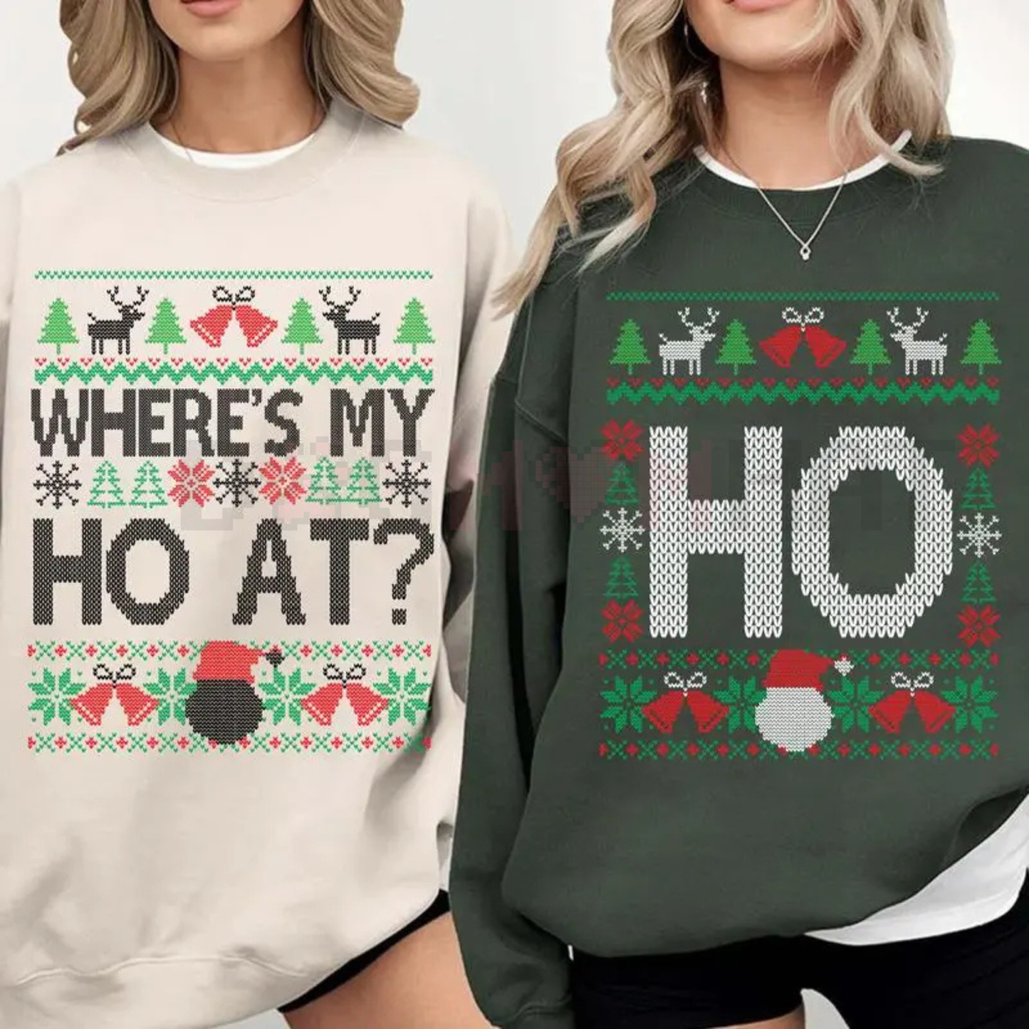 Funny Couples "Where's My Ho At?" Matching Sweatshirt